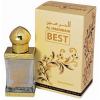 Al Haramain Perfumes Best – мягкая, волнующая и обволакивающая восточная парфюмерная композиция для женщин, обладающая непринужденными цветочными и цитрусовыми интонациями, выпущенная известным брендом из Саудовской Аравии. Парфюм входит в состав легендарной коллекции масляных концентрированных ароматов, обладающих исключительной выразительностью, стойкостью и великолепным шлейфом. Всего пара капель, нанесенных на запястье, и потрясающе красивый аромат не оставит вас в течение всего дня. Ароматическая композиция парфюма, подобная изысканному арабскому ковру, переплетает в себе благоухание удивительных цветов, бодрящие цитрусовые нюансы, бархатистые, мягкие древесные оттенки и запахи пикантных восточных пряностей в сопровождении тонкой ванильно-мускусно-амбровой пелены. В состав композиции аромата Al Haramain Perfumes Best вошли нотки цветов, цитрусов, древесины, пряностей, ванили, мускуса и амбры.